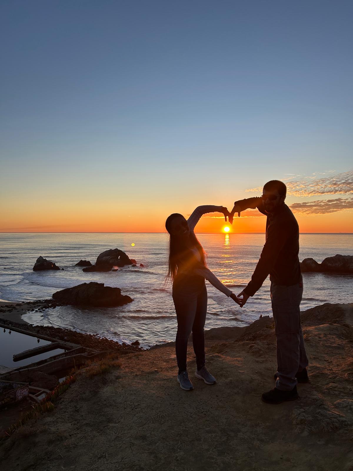 Couple at festival